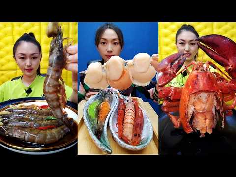 🦐🎧 ASMR Seafood Mukbang | Slow Eating & Pure Satisfaction