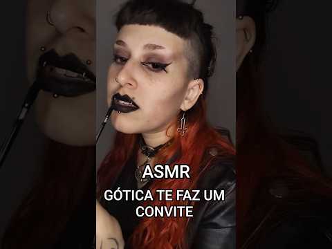GÓTICA FLERTA COM VC E TE FAZ UM CONVITE NA ESCOLA #asmr #asmrsounds #relax #visualtingle #asmrvideo