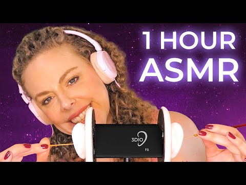 ASMR 💕 INTENSE 1 Hour Corrina Rachel Solo! Binaural Ear Cleaning, Soft Whispers using 3Dio