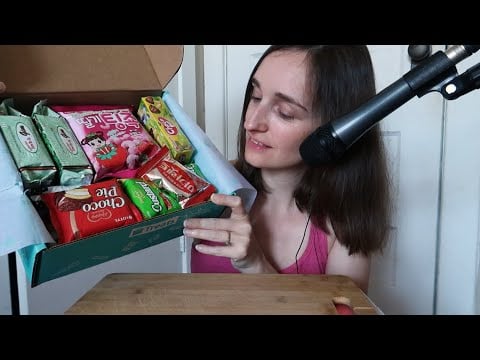 Eating South Korean Snacks! ~ Eat Some Snacks With Me ~ ASMR Whispering Unboxing Never had This