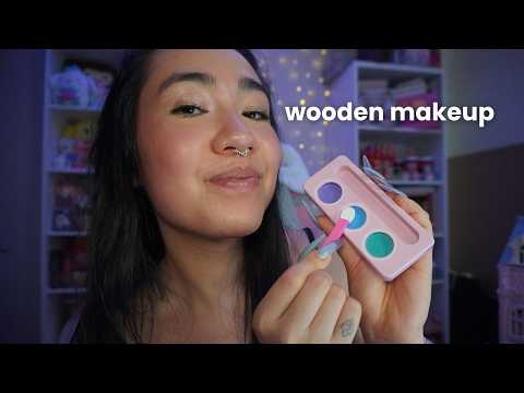 ASMR Doing Your WOODEN Makeup But It's FAST