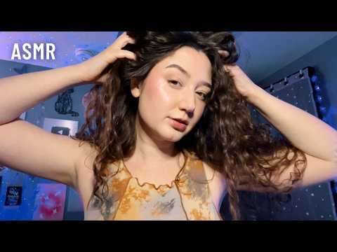 ASMR Fast Mouth Sounds, Hand Sounds & Hair Play *Brushing & Scratching*