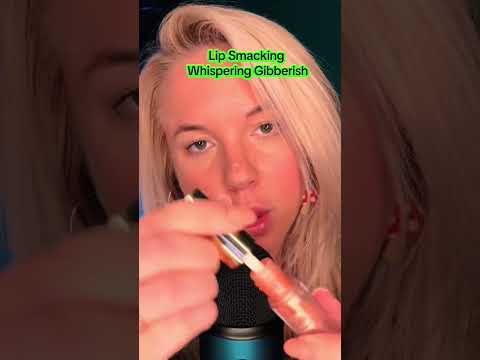 Lip SMACK Gibberish #asmr #triggersforsleep #lipstick