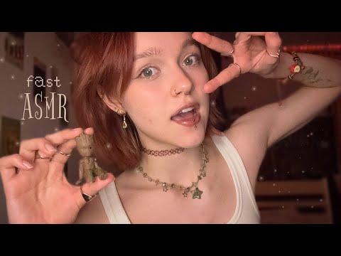 FAST ASMR ~ doing your makeup (tingles!!) 🍎