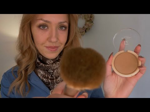 ASMR Doing My Makeup Routine On YOU (makeup application RP)