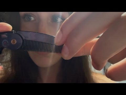 weird ASMR with a tiny comb (lofi)