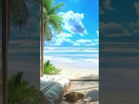 🌊 Drift into calm with cozy seaside sounds. #relaxingsounds #short #sleep