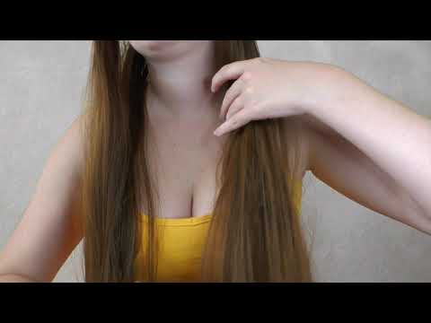 ASMR brushing hair