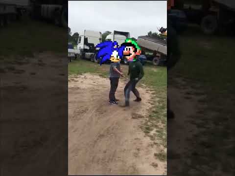 SONIC THROWS HANDS WITH LUIGI!? #sonicmemes #memes