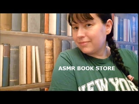 ASMR  Come to the Cozy Relaxing Book Store ...  Book Sounds and Rambles ! #asmr