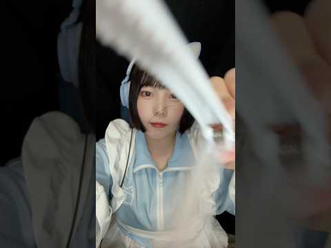 【ASMR】カメラに付いてる髪の毛を取りたい(先端恐怖症＆雑なの苦手な人注意⚠️)  #髪の毛ついてる #カメラタッピング #screencleaning #asmrhair #shorts