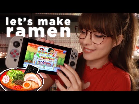 ASMR 🍜 Cooking You A Delicious Bowl of Ramen! 🍥 A Relaxing Evening of Whispered Gaming 🎮