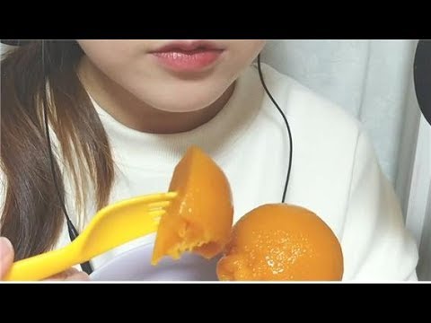 한라봉 양갱 Mandarin Jelly ASMR 이팅사운드 노토킹 젤리 먹방 No talking Eating Sounds Mukbang