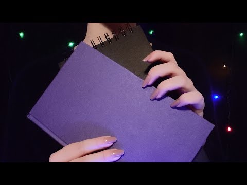 ASMR - Close Up Book Tapping & Scratching (Lofi) [No Talking]