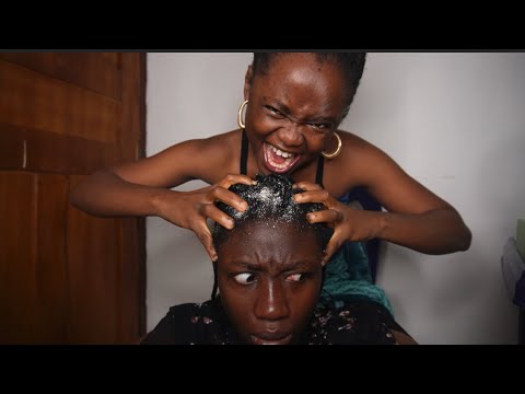ASMR ATTENTIVE FAKE FLAKES REMOVAL WITH DEEP SCALP SCRATCHING.HAIR PULLING AND MASSAGE FOR SLEEP 😴 