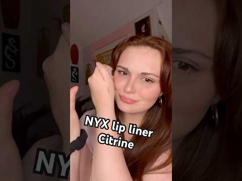 Trying lip liners Nyx Citrine #makeup #nyxcosmetics