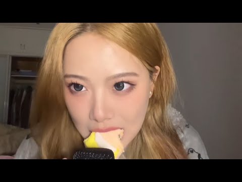 ASMR  Mouth Sounds lolipop candy eating sound