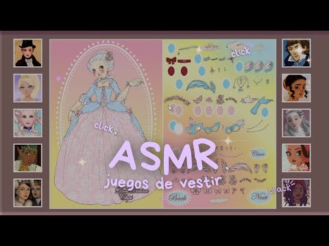 ASMR ✧ Sonidos RÁPIDOS E IMPREDECIBLES y RAMBLING jugando a VESTIR MUÑECAS 👗👸🏼