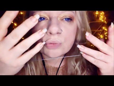 Plexiglass licking, kissing & biting [ASMR] (whispering + soft speaking)