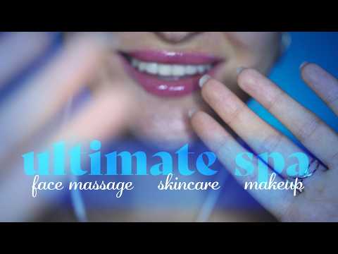 ASMR ~ Ultimate SPA ~ Face Massage, Skincare, Makeup, Layered Sounds (without background music)