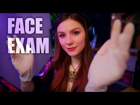 ASMR Face Exam 💎 Whisper (Russian accent), Latex Gloves, Follow my Instructions, Cranial Nerve Exam