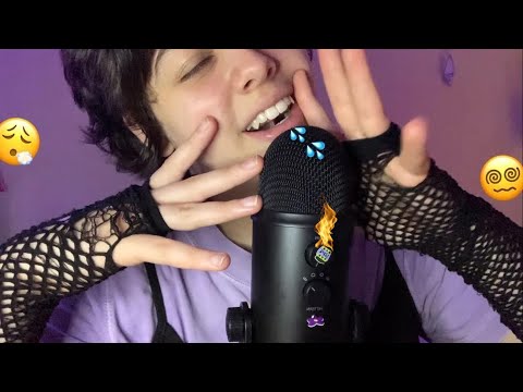 [ASMR RÁPIDO]🥴🔥Movendo mãos com sons de boca inaudíveis e molhados