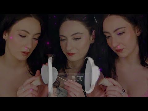 ASMR Triplet Ear Cleaning / Ear Attention - (Low Light)