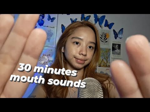 ASMR pure mouth sounds for 30 minutes 😴 w/ hand movement