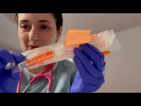 ASMR| STI Screening At The Urgent Care! (Bloodwork, Self Swab, Medical Roleplay)