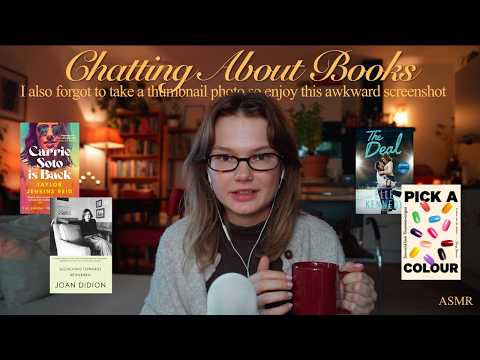 ASMR let's talk about books 📚🍄 (reviews, TBR, book club)