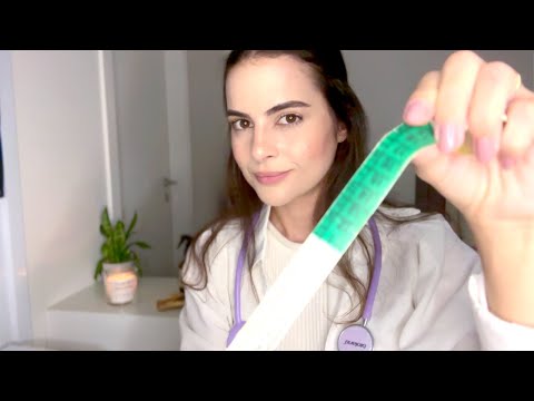 ASMR Nervos Cranianos para ANSIEDADE 🩺 Exames e Tratamento | Olhos, Luz, Pincel, Medindo Você