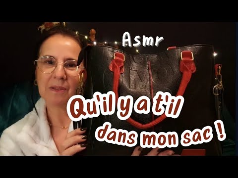 Asmr Français, qu'il y a t'il dans mon sac!