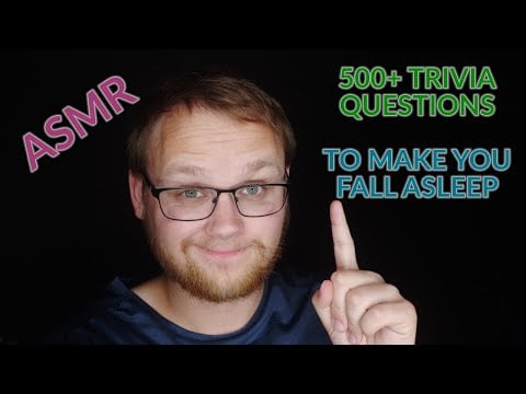 Whispering 500+ trivia questions for sleep (ASMR with thunderstorm, rain)