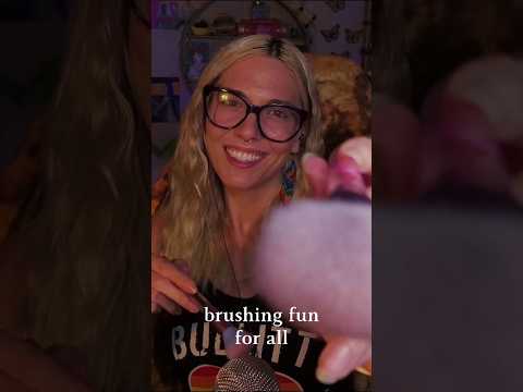 brushing fun for all #asmr #relaxing #twitch #asmrsounds #tingles #youtubeshorts #relaxation #shorts