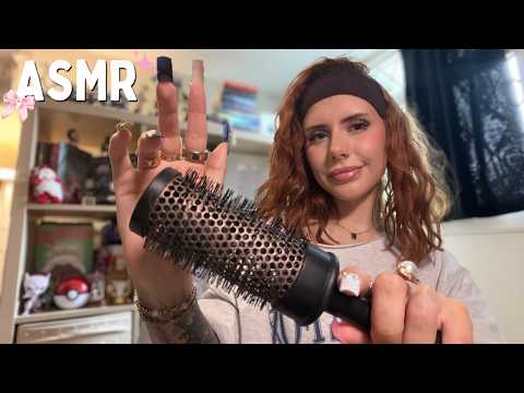ASMR mean girl does your hair and makeup (role play) 🎀