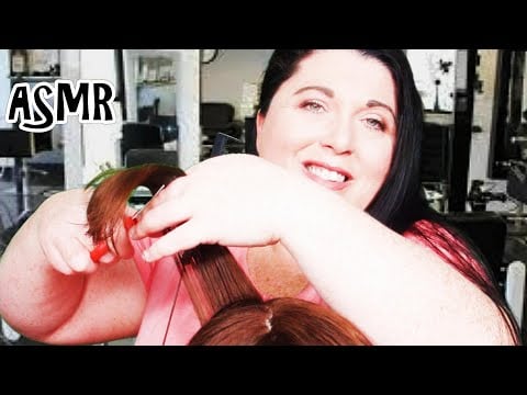 REALISTIC ASMR Haircut Gossip Roleplay (Soft Spoken) (Real Hair, Scissors, Spray, Wet Haircut)