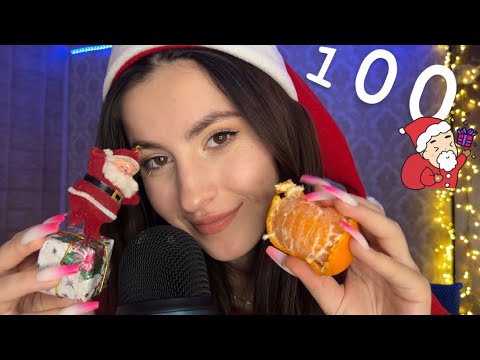 Asmr 100 Christmas 🎄 triggers in 10 minutes for sleep and relax 😴#sleep #asmr