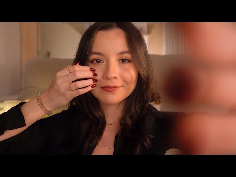 ASMR 🖤 para quem precisa dormir agora!! (toques espelhados e sons de boca delicados)