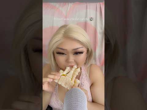 FROZEN WAX CASTLE CANDY #asmr #mukbang