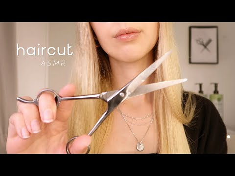 ASMR Sleep Inducing Haircut ✂️ Shampoo, Scalp massage & more (Roleplay, Layered sounds)