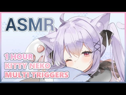 【Roleplay ASMR】 1 Hour of Kitty Neko & Assorted Triggers!