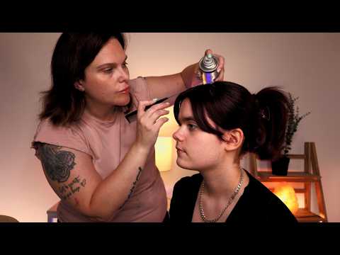 ASMR Perfectionist Real Person Hairstyling & Hair Fixing