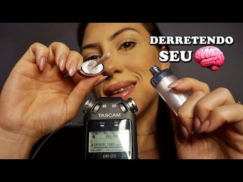 ASMR SINTA SEU CEREBRO DERRETER COM (sussurros lentos, triggers, atenção pessoal, sons objetos)
