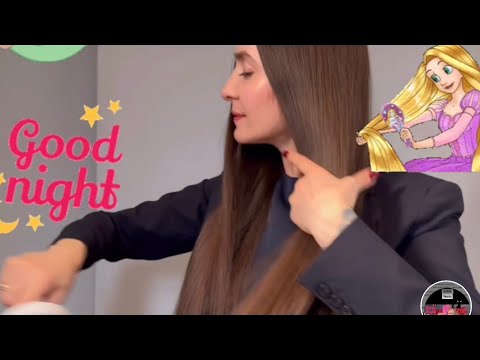 BRUSHING BEAUTIFUL LONG HAIR / ASMR HAIR