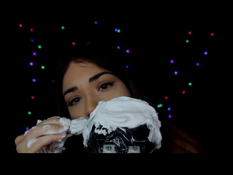 ASMR Espuma e Spray no Microfone - MUITOS ARREPIOS