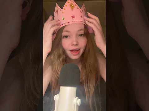 asmr with a princess crown that I made!! #asmr #asmrsounds #asmrvideo