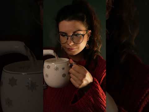 ASMR | otwieramy herbaciany kalendarz adwentowy! 🍵💚 | #shorts asmr tiktoks for sleep