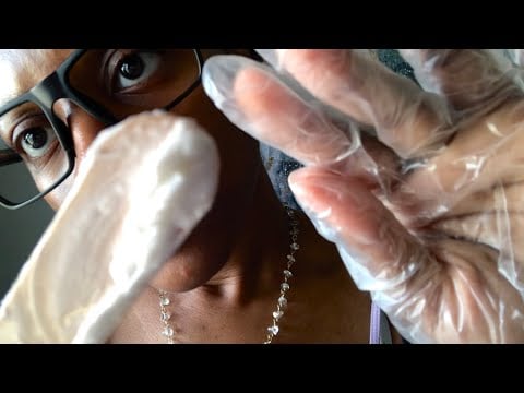 ASMR Eczema Treatment Dermatologist RP 💙 (glove sounds + personal attention)