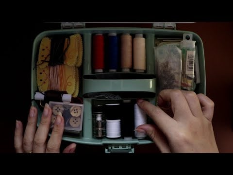 ASMR não intencional c/ Voz Suave | Organização Caixa de Costura 🧵💕