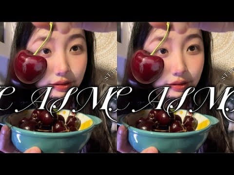 "KC Tidur Lelap" Makan cherry manis, bunyi mengunyah buah-buahan untuk membantu tidur.
